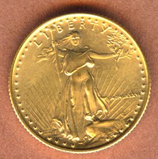 1986 United States Gold Eagle $10 Coin - 1/4 Ounce Of Gold - Unc photo