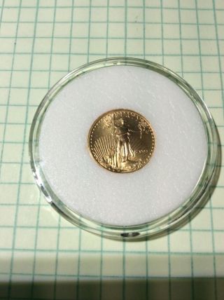 $5 Gold American Eagle Bullion - 1/10 Troy Oz Gold Coin photo