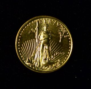 1997 $5 American Gold Eagle 1/10th Ounce United States Coin Bullion photo