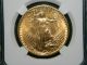 1908 - D $20 Gold St.  Gaudens Double Eagle ' No Motto ' Coin Ngc Au58.  Q765 Gold photo 2