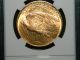 1908 - D $20 Gold St.  Gaudens Double Eagle ' No Motto ' Coin Ngc Au58.  Q765 Gold photo 3