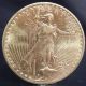 1914 - S $20 Saint - Gaudens Double Eagle Gold Coin Details Gold photo 4