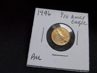 1996 $5 Gold Eagle.  1/10 Oz Pure Gold.  Bu photo