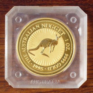 1995 $100 Australian 1 Oz.  Gold Nugget Coin photo