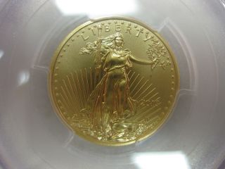 2013 $10 ¼ Ounce Gold Eagle Pcgs Ms70 27119379 First Strike photo