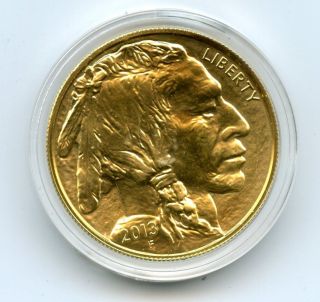 American Gold Buffalo 2013 50 Dollar 1 Oz.  9999 Bu Coin With Display Box photo