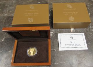 2012 - W U.  S.  Frances Cleveland 1st Term First Spouse Proof $10 Gold 1/2 Oz Coin photo