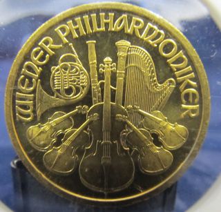 1996 1/2 Ounce Gold Austrian Philharmonic Coin - Uncirculated photo