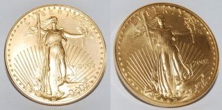 2002 $50 Gold American Eagle - 1 Oz Gold Coin photo