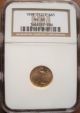 1999 $5 American Gold Eagle Ngc Ms - 69 (1/10 Oz) Brown Label - & Ins Gold photo 1