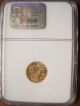 2002 $5 American Gold Eagle Ms - 70 Ngc (1/10 Oz) Brown Label & Ins Gold photo 2