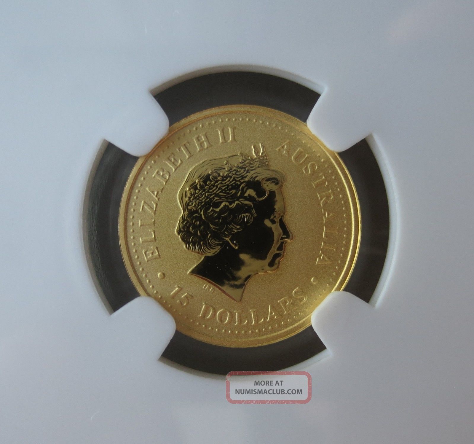 2005 Lunar Rooster, Australia, Ngc Ms 69, $15, 1/10 Ounce, Fine Gold Coin
