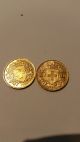 (2) 1922 - B And 1927 - B Swiss Helvetia 20 Francs Gold Coin Coins: World photo 1