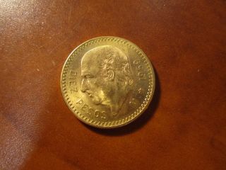 1959 Mexico Gold 10 Peso 0.  2411 Ounce - Gold Diez Pesos - Uncirculated photo