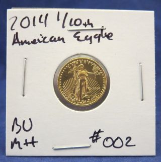 2014 1/10 Oz Gold American Eagle - Brilliant Uncirculated 002 photo