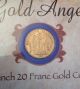The Lucky Angel French 20 Franc Gold Coin With Gold photo 1