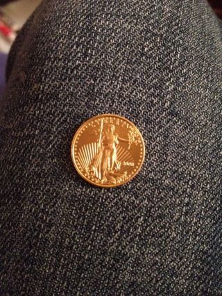 2008 1/10 Oz Pure Gold Eagle Coin photo