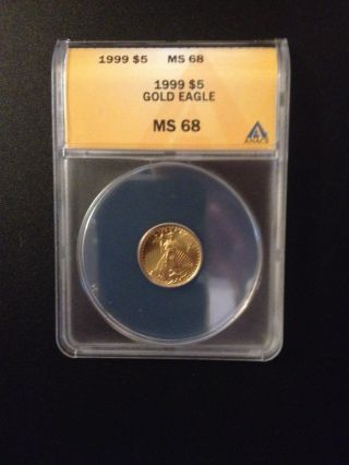 1999 $5 Gold Eagle Ms 68 photo