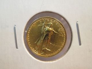 1987 American Eagle One Tenth Ounce Gold 5 Dollar Coin photo