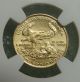 1990 - 1/10 Oz.  Gold American Eagle $5 - Obverse Struck Thru Error - Ngc Ms 69 Gold photo 2