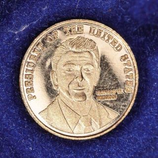 President Ronald Reagan 24kt Gold Commemorative Coin photo