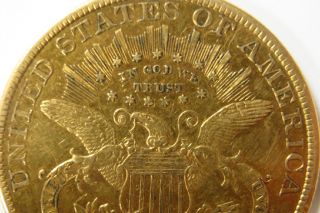 1891 - S Gold U.  S.  $20 Double Eagle Liberty Head,  Type 3 - Twenty Dollars photo