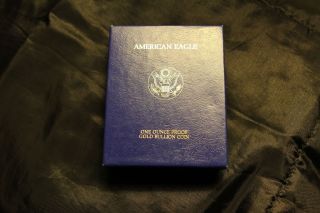 1986 - W American Eagle Liberty $50 Us 1oz Proof Gold Coin W/coa photo