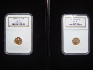 2006 W Eagle G $5 Ngc Ms70 Gold Bullion American Coin photo