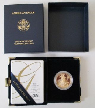 2008 W $50 American Gold Eagle Cameo Proof Coin photo