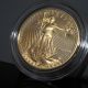 1987 - P American Eagle Liberty $25 Us 1/2 Oz Proof Gold Coin Box, Gold photo 2