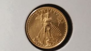1999 $5 1/10oz Gold American Eagle Gold Bullion Coin Uncirculated photo