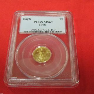 Pcgs Ms69 $5 American Eagle Gold Piece 1996 9902.  69/73943459 photo