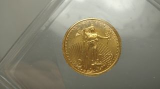 2000 Walking Liberty 1/10 Oz.  Fine Gold,  5 Dollar Gold Coin. photo