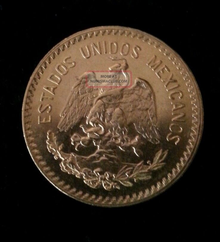 1959 Mexican Diez 10 Pesos Gold Coin antonio-luna