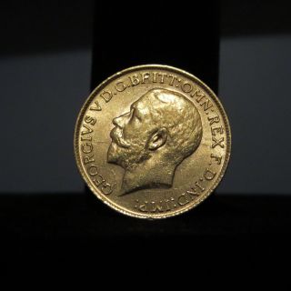 1912 Gold Sovereign Coin Great Britain King St.  George V Dragon Slayer photo