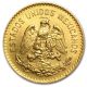 1920 Mexican Gold 5 Pesos Coin - Au/bu - Sku 34987 Gold photo 1