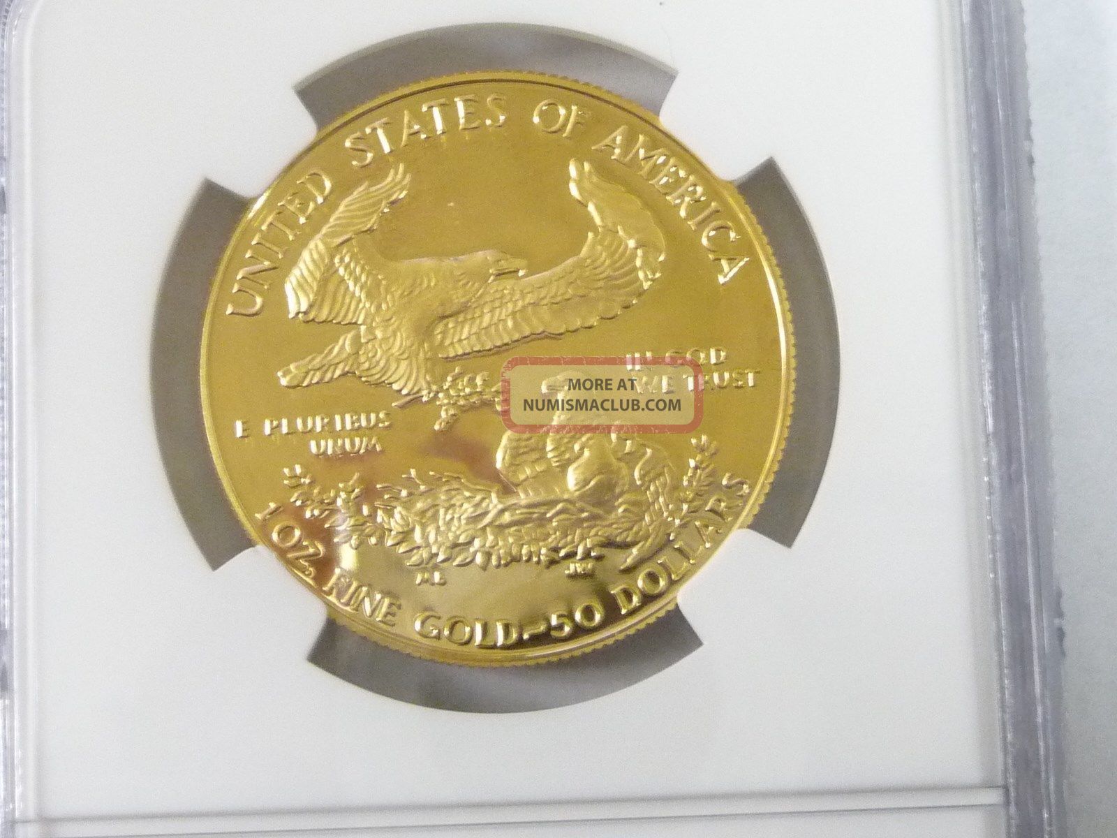 1990 W Gold Eagle 50 1 Ounce Coin Ngc Graded Pf 70 Ultra Cameo 4098