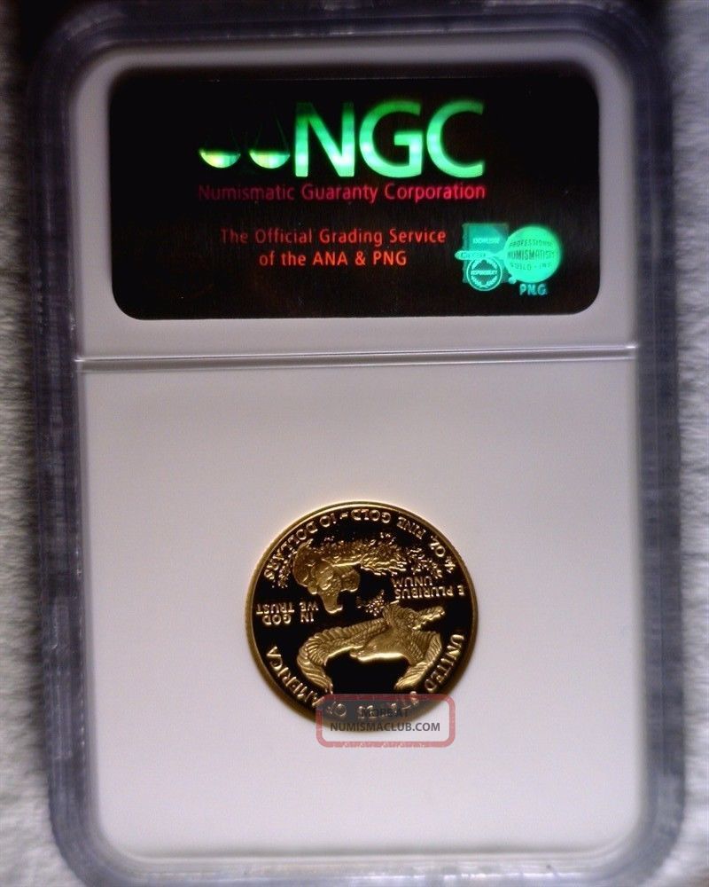 2003 - W Proof $10 1/4 Oz Gold Eagle Graded Ngc Pf70 Ultra Cameo
