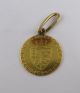 1789 English George Iii Half Guinea 22k Gold Coin Pendant Gold photo 1