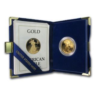 1989 - P 1/2 Oz Proof Gold American Eagle Coin - Box And Certificate - Sku 11083 photo