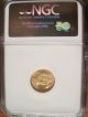 1995 $5 American Gold Eagle Ngc Ms - 69 (1/10 Oz) Brown Label & Ins Gold photo 2