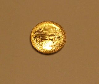 1986 Gold American Eagle $5 Coin With Roman Numerals1/10th Oz photo