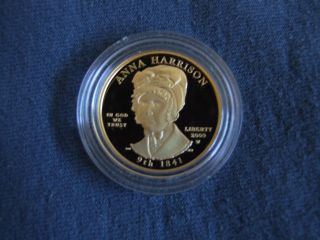 2009 - W First Spouse Anna Harrison Half Ounce Gold Coin photo