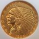 1926 Indian Head $2.  50 Gold Piece Certified Ms 62 By Ngc (two And One Half) Gold (Pre-1933) photo 2