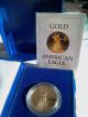 1986 - W 1oz Gold $50.  00 Dcam Proof American Eagle Gold photo 2
