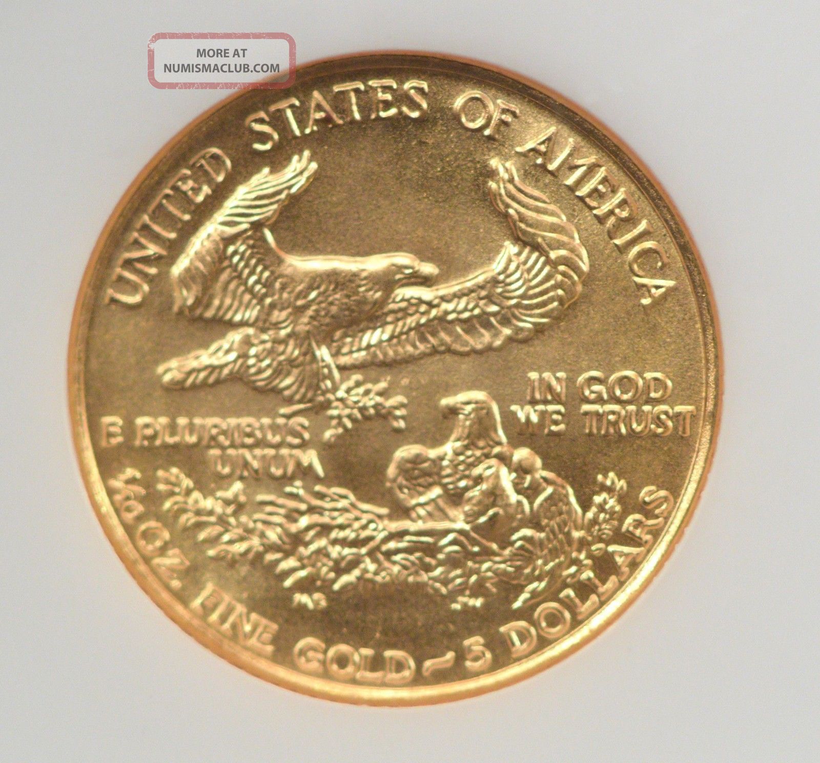 1991 American Eagle Gold Bullion 5 Tenth Ounce Ngc Ms69 q183