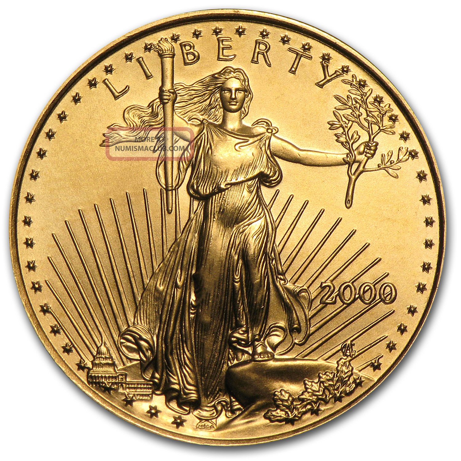 2000 1/4 Oz Gold American Eagle Coin Gold photo