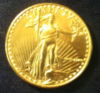 1986 1/2 Oz Gold American Eagle Coin photo