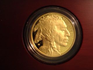 1oz Gold American Buffalo Proof $50 Coin 2011 W/box And photo