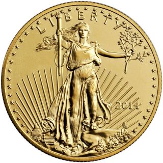 2014 1/2 Oz $25 Gold American Eagle Brilliant Uncirculated photo